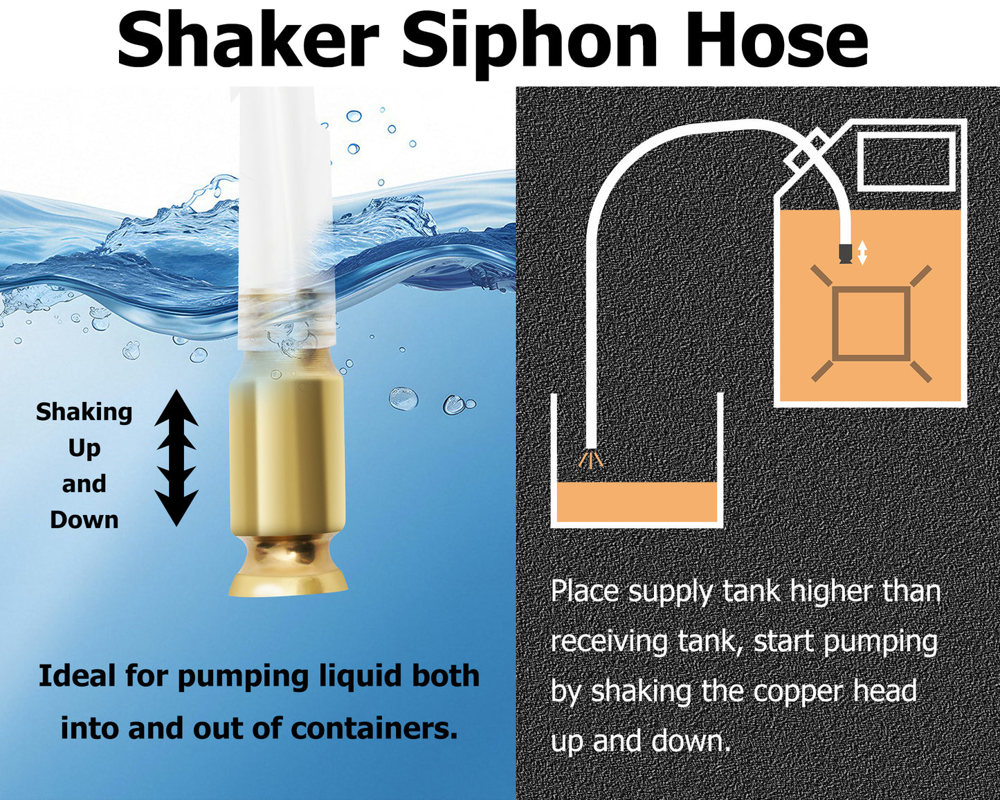 P1 / PETASOON Fuel Transfer Pump Battery Powered Electric Shaker Siphon Portable Gas Can Tank Pump for Gasoline Diesel kerosene Water Liquid