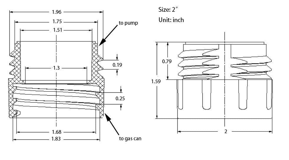 Adapter A (2")