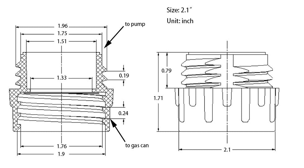 Adapter B (2.1")