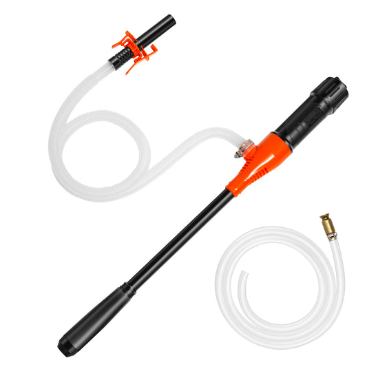 P1 / PETASOON Fuel Transfer Pump Battery Powered Electric Shaker Siphon Portable Gas Can Tank Pump for Gasoline Diesel kerosene Water Liquid