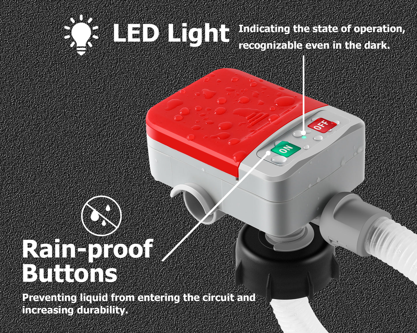 Fuel Transfer Pump Battery Powered Electric Portable Gas Can Tank Pump for Gasoline Diesel kerosene Liquid with Flexible Hose