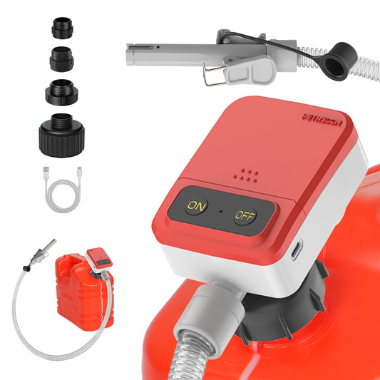PETASOON Patented Fuel Transfer Pump Battery & USB Powered Operated 3.8GPM Gas Can Electric Automatic Pumps Transfer Gasoline Diesel Oil Liquid Water with Auto Stop(Gas Can Not Included)