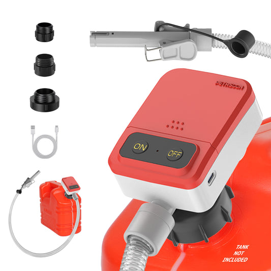 PETASOON Patented Fuel Transfer Pump Battery & USB Powered Operated 3.8GPM Gas Can Electric Automatic Pumps Transfer Gasoline Diesel Oil Liquid Water with Auto Stop(Gas Can Not Included)