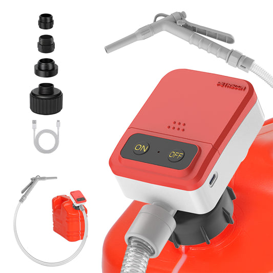 PETASOON Patented Fuel Transfer Pump Battery & USB Powered Operated 3.8GPM Gas Can Electric Automatic Pumps Transfer Gasoline Diesel Oil Liquid Water with Manual Flow Control(Gas Can Not Included)
